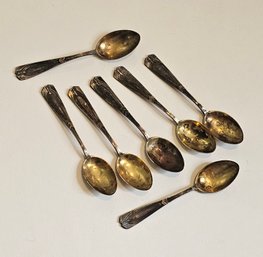 R. Maynard 830 German Silver Demitasse Spoons