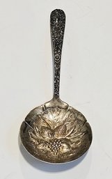 Fruit Themed Antique Sterling Silver Bonbonnier Spoon