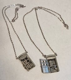 Vintage Telephone Booth Movement Necklaces