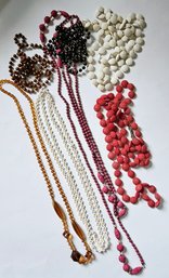 Vintage Beaded Necklaces Incl Daisy Flower Power