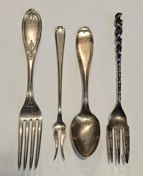 Vintage And Antique Sterling Silver Flat Ware 98g