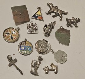 Vintage Sterling Silver Charm Grouping  SO CUTE
