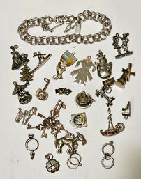 Vintage Monet Bracelet And ALL THE CHARMS