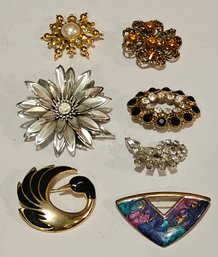 Vintage Brooches Including Marvella ALL STUNNERS