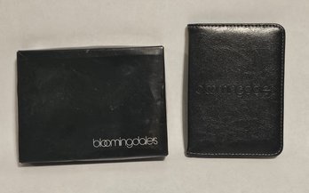 New With Box Bloomingdale's Leather Passport Case
