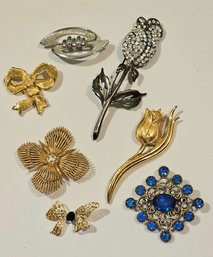 Vintage Brooches Including Coro And Monet