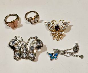 Vintage Butterfly Jewelry Bundle