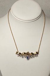 ABSURD SPARKLE Vintage 12kt Gold Filled Aurora Borealis Necklace