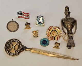 Vintage Pins Korea Times Letter Opener And More