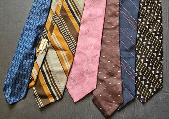 Vintage Tie Grouping 70s Dacron OH YES