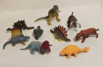 Vintage Marx And Inpro Dinosaur And Prehistoric Toy Figurines