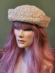 Vintage Claire Angrist NJ Straw Hat