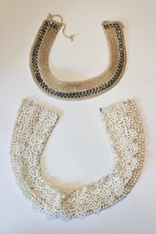Vintage Beaded, Lace, And Faux Pearl Collars