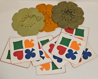 Vintage Coasters Including Card Suites