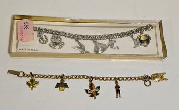 Vintage Souvenir Charm Bracelets