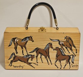 1962 Enid Collins Of Texas Horseplay The Original Box Bag AMAZING VINFAGE CONDITION