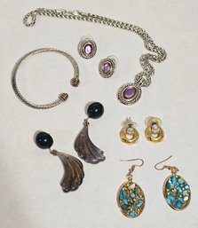 Pierced Earrings And David Yurman Style Jewelry Set