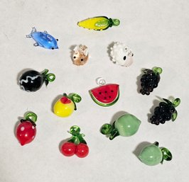 Glass Bead Cuties Fruits And Animals!