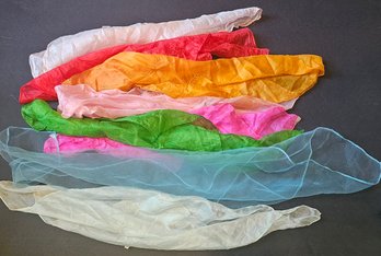 1950s Silk Chiffon Scarves ALL THE COLORS