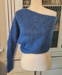 AMAZING Vintage Mohair Blend One Sleeved Sweater S