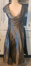 Like New 1950s Taffeta Cocktail Dress XS