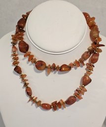 Vintage Beaded Stone Necklace