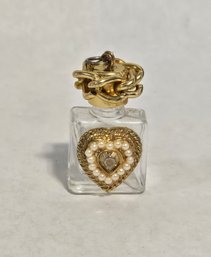 Vintage Glass Perfume Bottle Pendant