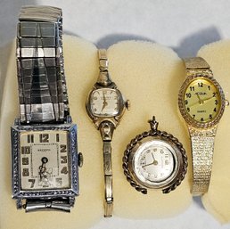 Vintage Ladies Watches Including Pendant And Gruen