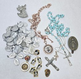 Rosary And Christian Religious Medallions, Pendants, And More