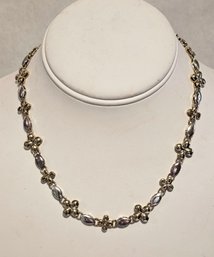 Vintage CH Carolina Herrera Gold And Silver Tone Choker