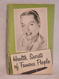 1961 Booklet HEALTH SECRETS OF FAMIUS PEOPLE