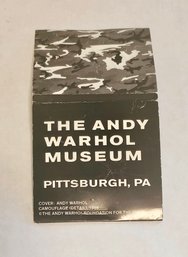 Vintage The Andy Warhol Museum Camouflage Condom