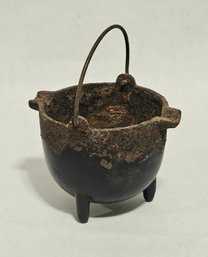 Cutie Spooky Vintage Cast Iron Cauldron Ashtray