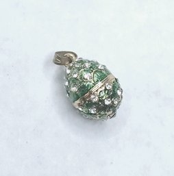 Marked 925 Faberge Egg Pendant