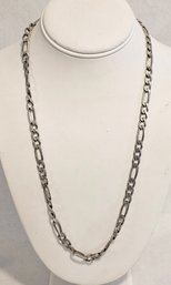 1.34oz Sterling Silver Figaro Chain 24 Inches