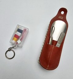 Excellent Condition Midcentury German Shoe/Nail Kit And Keychain Sewing Kit