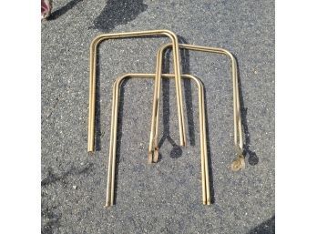 Vintage Folding Table Legs One With Wheels