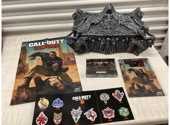 Call Of Duty Black Ops 4 Special Edition Box, Pins, Patches & Comic #1