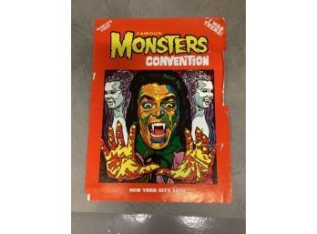 1974 New York City Famous Monsters Convention Poster