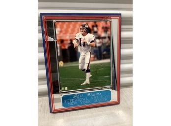 Signed Phil Simms Superbowl MVP Plaque