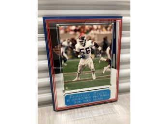 Signed Lawrence Taylor 10 Pro Bowls Plaque