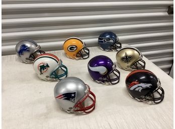 Lot Of NFl Riddell Replica Helmets  3 5/8