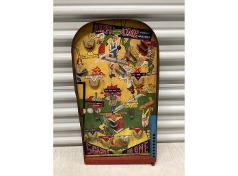 Vintage Happi Time Pinball Game Backboard