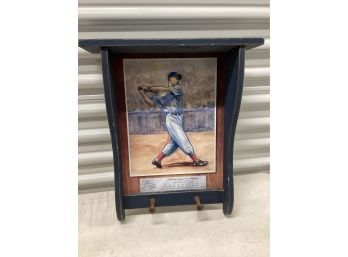 Ted Williams Legends Of The Game Hand Made Wall Shelf /display