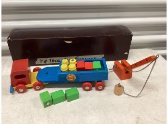 Made In West Germany Heros Wooden Toy Truck