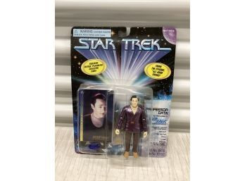 1997 Star Trek Professor Data Action Figure With Exclusive Collector Card NIB