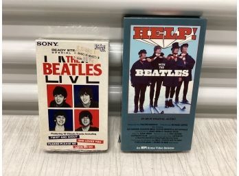 1985 Sealed The Beatles Live Ready Steady Go Special Edition Beta Hi-fi & Help! VHS