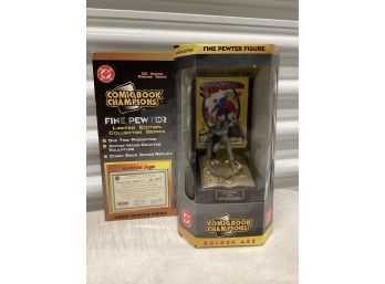 DC Comics Golden Age Superman 1939 Fine Pewter Limited Edition Collector Series Figure W COA