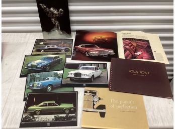 Vintage Rolls Royce, Cadillac & Other Car Ad Books