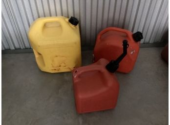 Lot Of Three Gas Cans